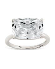 Load image into Gallery viewer, Sterling Silver Cushion East-West Ring
