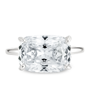 Load image into Gallery viewer, Sterling Silver Cushion East-West Ring
