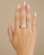 Load image into Gallery viewer, Sterling Silver Cushion East-West Ring
