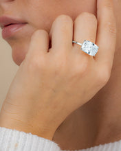 Load image into Gallery viewer, Sterling Silver Cushion East-West Ring
