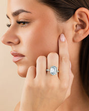 Load image into Gallery viewer, Sterling Silver Hexagon Bezel Ring
