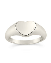 Load image into Gallery viewer, Sterling Silver Cora Heart Signet Ring
