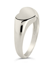 Load image into Gallery viewer, Sterling Silver Cora Heart Signet Ring
