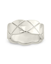 Load image into Gallery viewer, Sterling Silver Audrey Quilted Textured Ring

