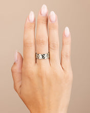 Load image into Gallery viewer, Sterling Silver Audrey Quilted Textured Ring
