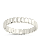 Load image into Gallery viewer, Sterling Silver Stacey Textured Band Ring
