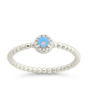 Load image into Gallery viewer, Sterling Silver Layla Opal Textured Ring

