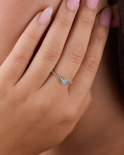 Load image into Gallery viewer, Sterling Silver Layla Opal Textured Ring
