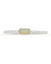 Load image into Gallery viewer, Sterling Silver Corrine Opal &amp; CZ Ring
