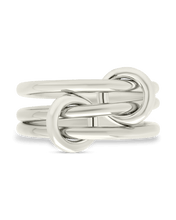 Load image into Gallery viewer, Sterling Silver Jasmin Link Stacking Ring
