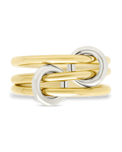Load image into Gallery viewer, Sterling Silver Jasmin Link Stacking Ring

