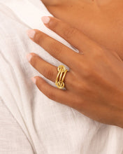 Load image into Gallery viewer, Sterling Silver Jasmin Link Stacking Ring
