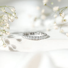 Load image into Gallery viewer, Brilliant Cut Moissanite Eternity Wedding Ring for Women
