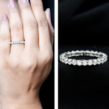 Load image into Gallery viewer, Brilliant Cut Moissanite Eternity Wedding Ring for Women

