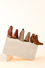 Load image into Gallery viewer, Western Moxie Hand-tooled Booties in White Chocolate - DON GREAT
