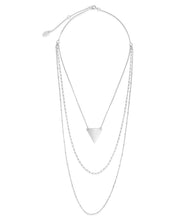 Load image into Gallery viewer, Triple Chain Layered Triangle Necklace
