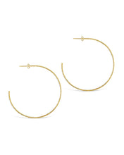 Load image into Gallery viewer, Sterling Silver Textured Hoops
