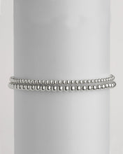 Load image into Gallery viewer, Sterling Silver Beaded Stretch Bracelet Sets
