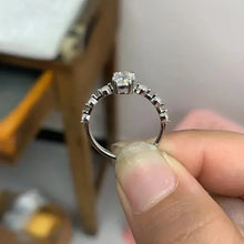 Load image into Gallery viewer, IGOTOS 1CT Oval Cut Moissanite Engagement Ring with Certificate Pass Diamond Test 925 Sterling Silver Wedding Bands Fine Jewelry
