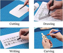 Load image into Gallery viewer, A3 A4 A5 PVC Cutting Mat Workbench Patchwork Cut Pad Sewing Manual DIY Knife Engraving Leather Cutting Board Side Underlay
