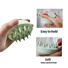 Load image into Gallery viewer, 1pc Silicone Shampoo Brush Body Massage Brush Bath Shower Brush Salon Hairdressing Tool Scalp Massage Comb Hair Washing Comb
