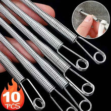 Load image into Gallery viewer, 1/30Pcs Stainless Steel Rope Threading Tool Bendable Spring Drawstring Threader Clip Drawstring Thread DIY Sewing Accessories
