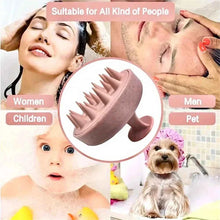 Load image into Gallery viewer, 1pc Silicone Shampoo Brush Body Massage Brush Bath Shower Brush Salon Hairdressing Tool Scalp Massage Comb Hair Washing Comb
