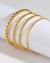 Load image into Gallery viewer, Sterling Silver Beaded Stretch Bracelet Sets
