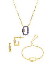 Load image into Gallery viewer, Pave CZ Carabiner Lock Necklace Bundle
