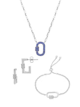 Load image into Gallery viewer, Pave CZ Carabiner Lock Necklace Bundle
