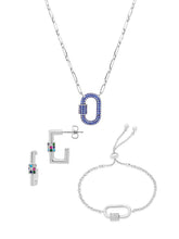 Load image into Gallery viewer, Pave CZ Carabiner Lock Necklace Bundle
