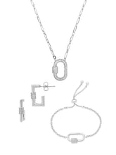 Load image into Gallery viewer, Pave CZ Carabiner Lock Necklace Bundle
