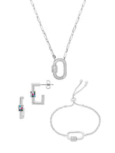 Load image into Gallery viewer, Pave CZ Carabiner Lock Necklace Bundle
