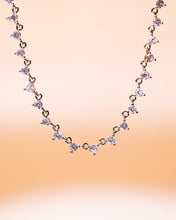 Load image into Gallery viewer, Brigid Staggered CZ Tennis Necklace
