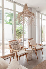 Load image into Gallery viewer, Bohemian Tasseled Macrame Throw Pillow
