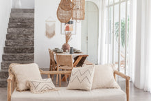 Load image into Gallery viewer, Gaia Hand Stitched Cotton Throw Pillow
