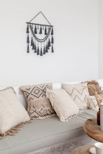 Load image into Gallery viewer, Bohemian Tasseled Macrame Throw Pillow

