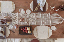 Load image into Gallery viewer, Scallop Macrame Table Runner
