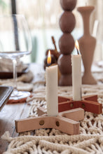 Load image into Gallery viewer, Minimal Leather Candle Holder Set of 2
