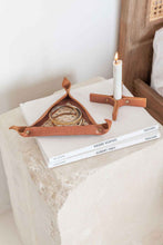 Load image into Gallery viewer, Leather and Cane Webbing Catch-all
