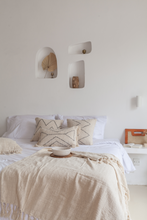 Load image into Gallery viewer, Gaia Hand Stitched Cotton Throw Pillow
