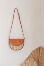 Load image into Gallery viewer, Raja Leather and Cane Crossbody
