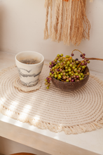 Load image into Gallery viewer, Organic Cotton Macrame Placemat
