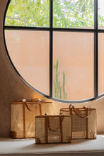 Load image into Gallery viewer, Dian Leather and Rattan Tote Bag
