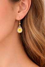 Load image into Gallery viewer, Wildflower Gold Dangle Earrings
