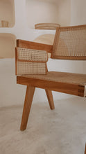 Load image into Gallery viewer, Eva Leather and Rattan Clutch
