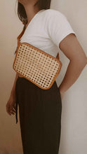 Load image into Gallery viewer, Vera Leather and Cane Belt Bag
