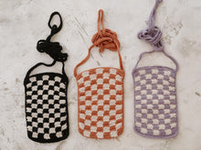Load image into Gallery viewer, Checkered Crochet Phone Sling Bag
