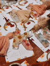 Load image into Gallery viewer, Wildflower Letter Keychain
