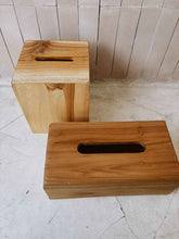 Load image into Gallery viewer, Teak Tissue Box
